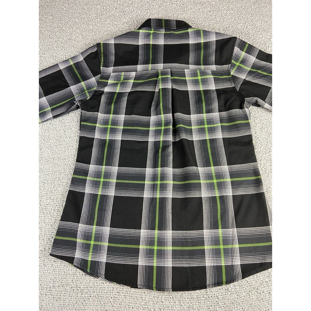 Dixxon X Gas Monkey Garage Flannel Women’s M Snap Grunge Punk Biker - Picture 15 of 15